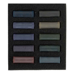 [31821008] Rembrandt soft pastels  set DARK SHADES 10.5