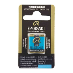 [05865861] Rembrandt water color   pan  COBALT TURQ.BLUE
