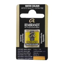 [05862961] Rembrandt water color   pan  AZO GREEN YELLOW