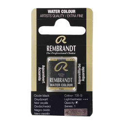 [05867351] Rembrandt water color   pan  OXIDE BLACK