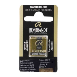 [05862301] Rembrandt water color   pan  DUSK YELLOW