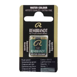 [05866301] Rembrandt water color   pan  DUSK GREEN