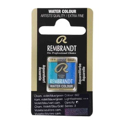 [05868621] Rembrandt water color   pan  CHAM.VIOLET BLUE GRN