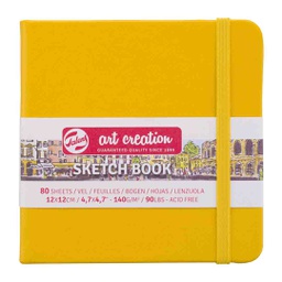 [9314114M] Art Creation sketch book black G.yellow 12X12 140G 