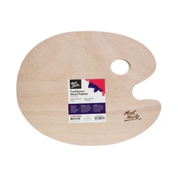 [MCG0009] Mont Marte Oval Wood Palette 30x38cm