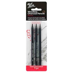 [MPN0045] قلم رسم فحم 3 حبة مونت مارت بدون خشب