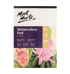 [msb0066] Mont Marte Watercolor Pad German Paper A4 300gsm 12 Sheet‏