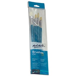 [BMHS0021] Mont Marte Gallery Series Brush Set Oils 6pc