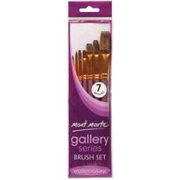 [BMHS0026] Mont Marte Gallery Series Brush Set Watercolour 7pc