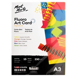 [MSB0075] Mont Marte Fluro Art Card A3
