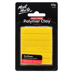 [MMSP6012] Mont Marte Make n Bake Polymer Clay 60g Sunflower