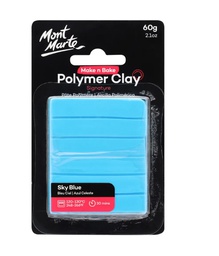 Mont Marte Make N Bake Polymer Clay 60g SKY BLUE‏