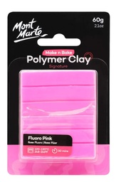 [MMSP6042-V02] Mont Marte Make N Bake Polymer Clay 60g - Fluro Pink‏