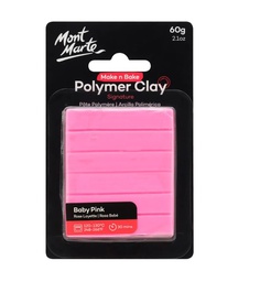 Mont Marte Make N Bake Polymer Clay 60g Baby Pink‏