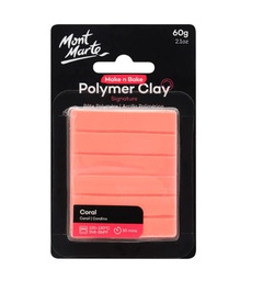 Mont Marte Make N Bake Polymer Clay 60g Coral‏