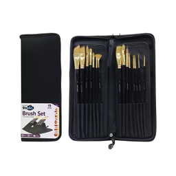 [BMSS0100] Mont Marte Studio Brush Set in Easel Wallet 15pc