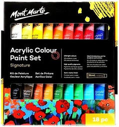 [MSH1836-VO] Mont Marte Signature Acrylic Paint Set of 18 x 36ml‏ 