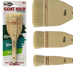 [BMHS1003] Mont Marte Studio Goat Hair Brush Set 3pc