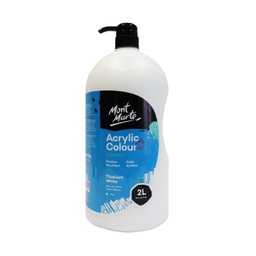 [MSH-2210-V03-2L] Mont Marte Studio Acrylic 2L Pump- Titanium White