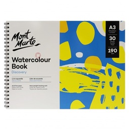Mont Marte Watercolor Art Book 190gsm A3 Paper 30 Sheets‏