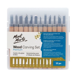 [MMSP0023] Mont Marte Wood Carving Set 12pc