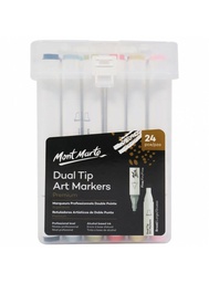 [MMPM0018] Mont Marte Dual Tip Alcohol Art Markers 24pc in Case