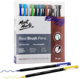 [MMPM0047] Mont Marte Real Brush Pens 24pc