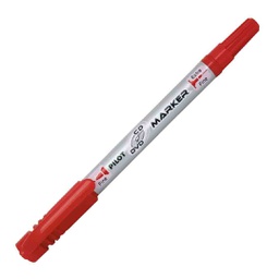 [SCA-TMCD-R] قلم بايلوت جهتيين ريشة  احمر PILOT