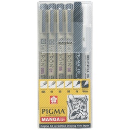 Sakura Pigma Micron Manga Basic 6 Pack‏