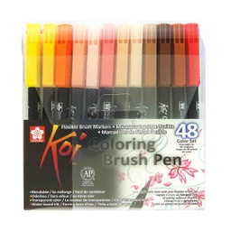 Sakura Koi - Japanese Style Manga Brush Pens - Plastic Wallet 48