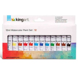 [515D-12] 12 PC. 12 ml WATERCOLOR PAINT SET