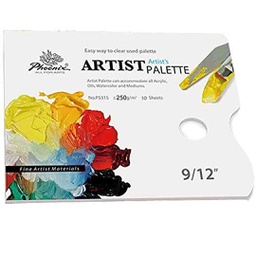 [E5315] Phoenix artist paper pallete for mix colors size 9*12