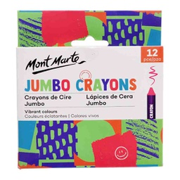 [MMKC0217] Mont Marte Jumbo Crayons 12pce