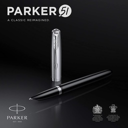 [PP519861] قلم باركر اسود حبر حواف كروم PARKER