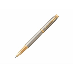 [PPIM8592] قلم باركر اي ام بريميوم رمادي رولربول حواف مذهب PARKER